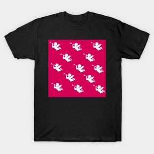 Cherub angel random pink pattern T-Shirt